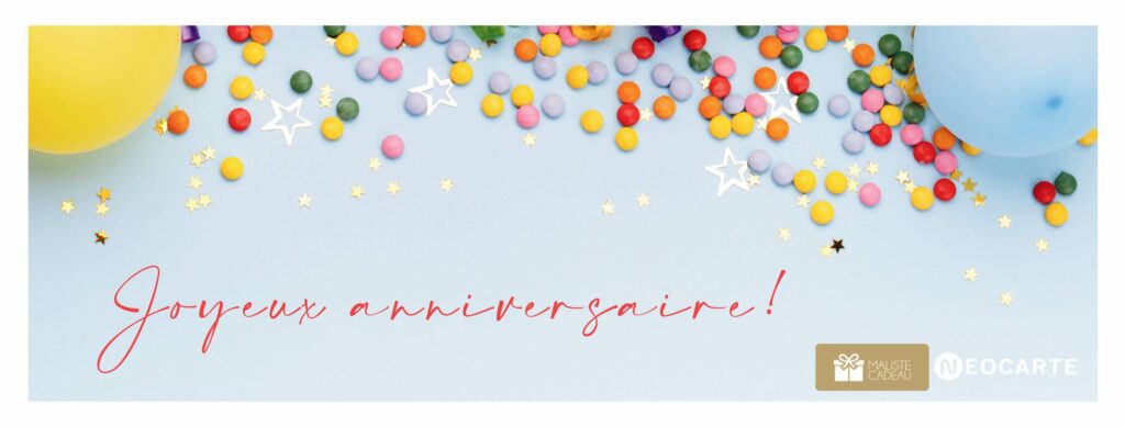 Anniversaire bonbon bleu